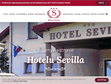 Tablet Screenshot of hotel-sevilla.pl